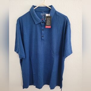 Kenneth Cole Awearness Blue Polo shirt XXL Slim Fit
